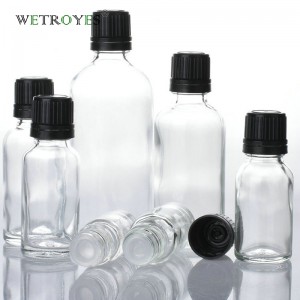 Empty Essential Oil Glass Bottle with Plastic Tamper Evident Cap