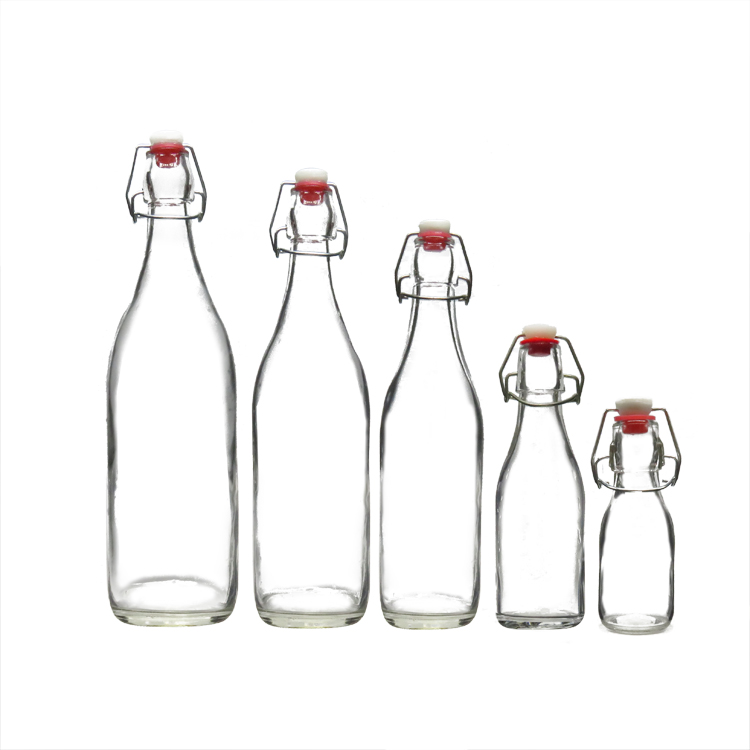 Sealable Glass Beverage Bottles 250ml Small Glass Bottles with
