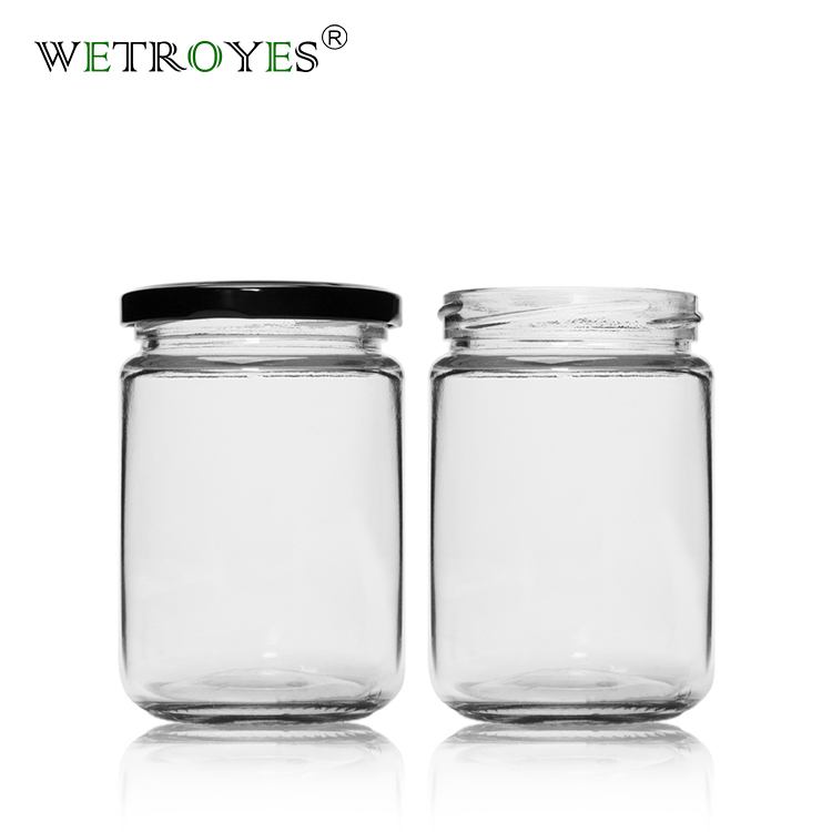  Glass Condiment Spice Jars,12oz/350 ml Condiment Jar