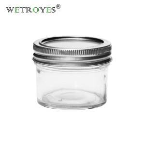 BPA Free 4oz 120ml Glass Mason Jar for Jams Chocolate Cream with Metal Lids