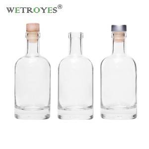 200 ml Flint Nordic Glass Liquor Bottles with Thick Base