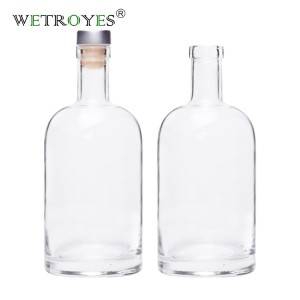 500ml Nordic Vodka Glass Liquor Bottle
