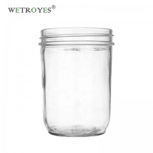 2017 New Style Bamboo Lid Glass Jar - 16oz 480ml Tapered Wide Mouth Glass Mason Jar – Troy