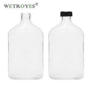Chinese Professional Glass Mason Jar With Lid - 350ml Flat Glass Bottle for Cold Brew Coffee  – Troy