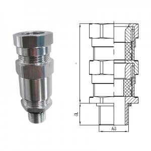 Flame-proof Metal Cable Gland for Armored Cable (Metric/ NPT thread