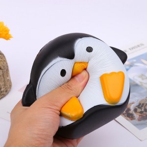 Wholesale Custom Animal Cute PU Foam Slow Rising Stress Relief Egg Jumbo Squishies Animals Squishy Penguin
