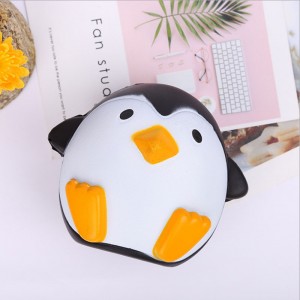 Wholesale Custom Animal Cute PU Foam Slow Rising Stress Relief Egg Jumbo Squishies Animals Squishy Penguin