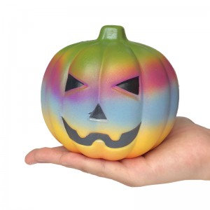 Factory direct halloween decoration promotional toy soft pumpkin squishy toys pu slow rising