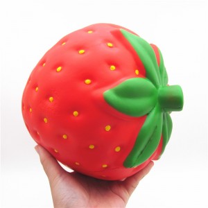 PU Foam Toys Custom Big Jumbo Strawberry Squishy