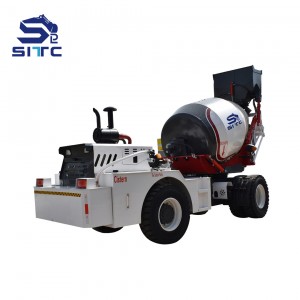 3cbm self loading concrete mixer truck with front cab