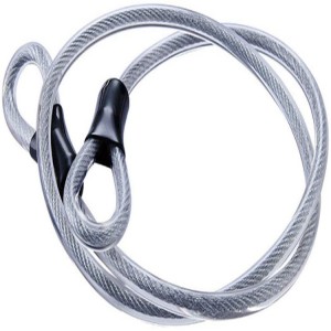 100% Original 3mm Galvanized Steel Cable - Safety Steel Locking Cable Double Loop Braided Steel Cable – Linhui Hardware