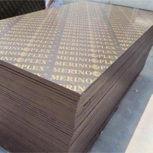 Whole poplar core Brown Film faced marine plywoodwith logo