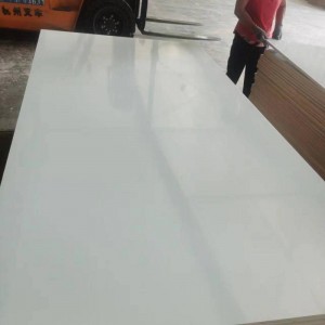HPL glossy white fireproof  plywood