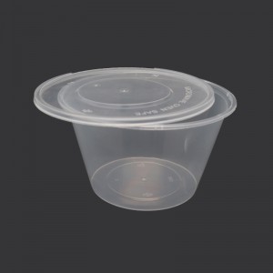 1000ml Round Clear Food Storage Container Air Tight Kitchen Candy Box Commercial Food Plastic Take Out Containers