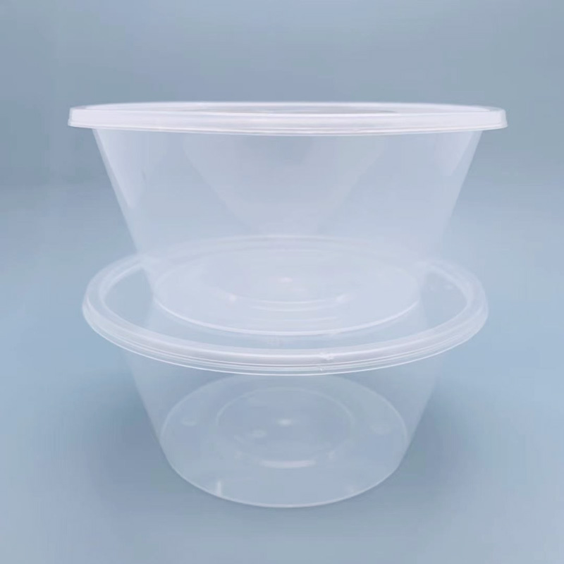 Large Disposable Plastic Reusable Food Container with Lid Soup Bowl - China  Take out Container and Food Container with Lid price