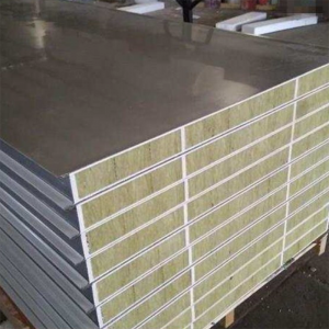 factory Outlets for Sandwich Panel Accessories - China Cleanroom Sandwich Wall Panel with Single or Two Face Magnesium Oxide Board 50mm Double Layer MGO Board Rock Wool Honeycomb Fireproof Sandwic...