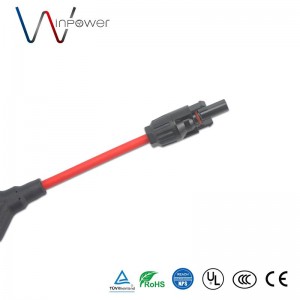 1500V Solar Connector Y-Branch 1 to 3 Solar Panel Connector 30A IP67 dc active male female extension Cable