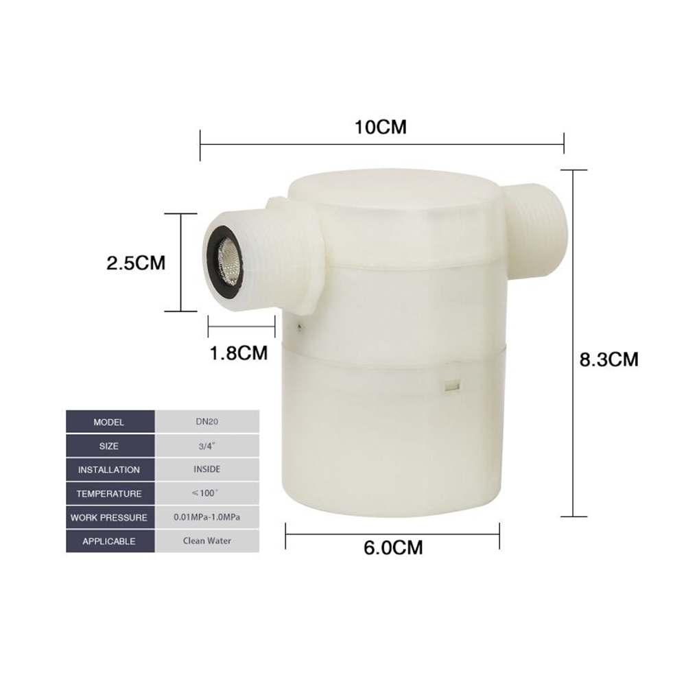 Wholesale Water Tank Automatic Valve - 3/4 inch inside type water tank  automatic water valve flow control blue plastic float valve – Weier