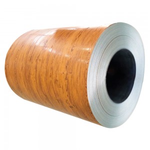 Popular Design for Aluzinc 0.44mm Az90 Galvalume Steel Coil Price - Wood Ppgi Prepainted Galvanized Steel Coil With Wooden Pattern – Win Road