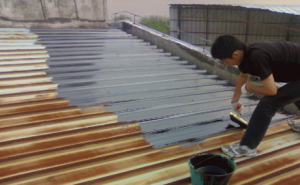 Water-based steel structure acrylic anti-corrosion paint