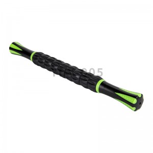 Muscle Roller Massage Stick Tool for Athletes, 18 Inches Muscle Roller for Relieving Muscle Soreness, Soothing Cramps, Massage, Physical Therapy & Body Recovery Green