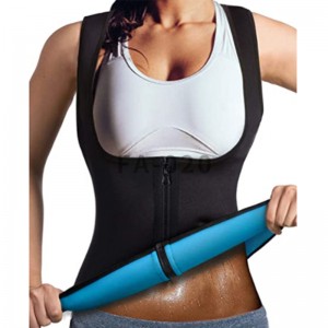 FA-019 Women Neoprene Sauna Vest Waist Trainer Hot Sweat Slim Corset Body Shaper with Zipper