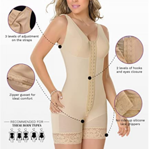 FA-009 Beige fajas-Post Surgery BBL Compression Garment/ faja corset