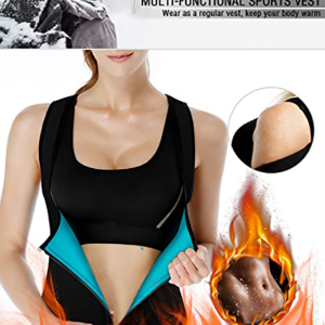 Sauna Suit for Women Waist Trainer Vest for Women Sweat Tank Top Shaper for Women with Zipper
