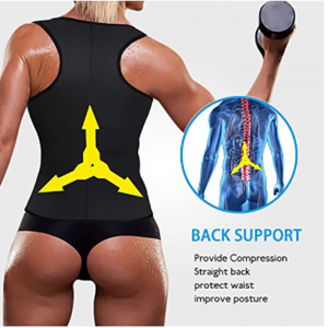 Sauna Suit for Women Waist Trainer Vest for Women Sweat Tank Top Shaper for Women with Zipper