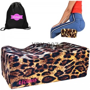 BBL Pillow Seat After Surgery Fast Recovery Brazilian Butt Lift Post Surgery Cushion Seat Best Option Booty  Sitting Car & Chairs Memory Foam for Buttocks (Leopard)