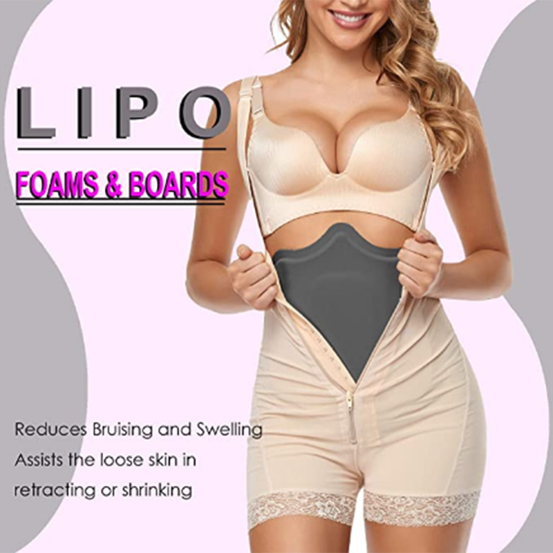 Lipo Foam Boards Flattening Abdominal Lipo Side Foam Pads AB Board Post  Surgery Liposuction Tummy Tuck BBL Foams for Lipo Recovery 3 Pack White