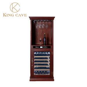 wine cooler red cabinet