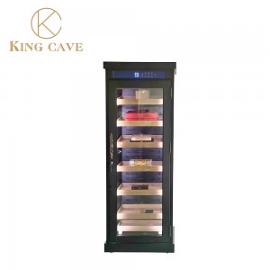 black cigar storage cabinet