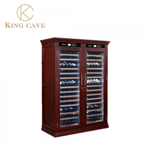 wine rack above cabinets