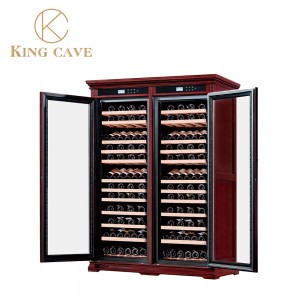 wine rack above cabinets
