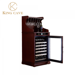 bar cabinet with space for wine fridge