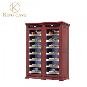 wooden whisky and cigar cabinet