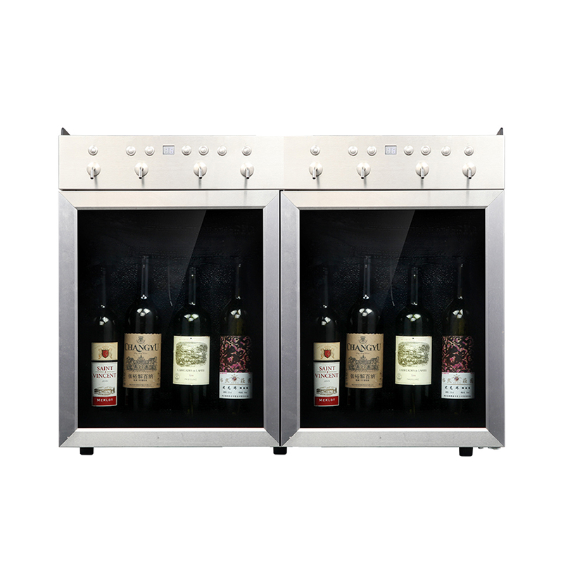SC-8B Stainless steel wine cooling dispenser with 8 bottle