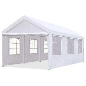 Outdoor Car Ports And Shelters 3x6m With Sidewalls