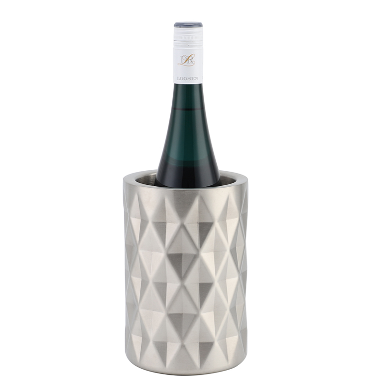 304 Mas bugnaw nga Stainless Steel Beer Metal Champagne Wine Cube Nightclub Insulated Luxury Ice Bucket