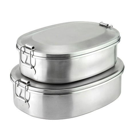 Кутия за сандвичи от неръждаема стомана Ученическа метална кутия за обяд Bento Детски контейнер за храна с капак с непропусклив капак