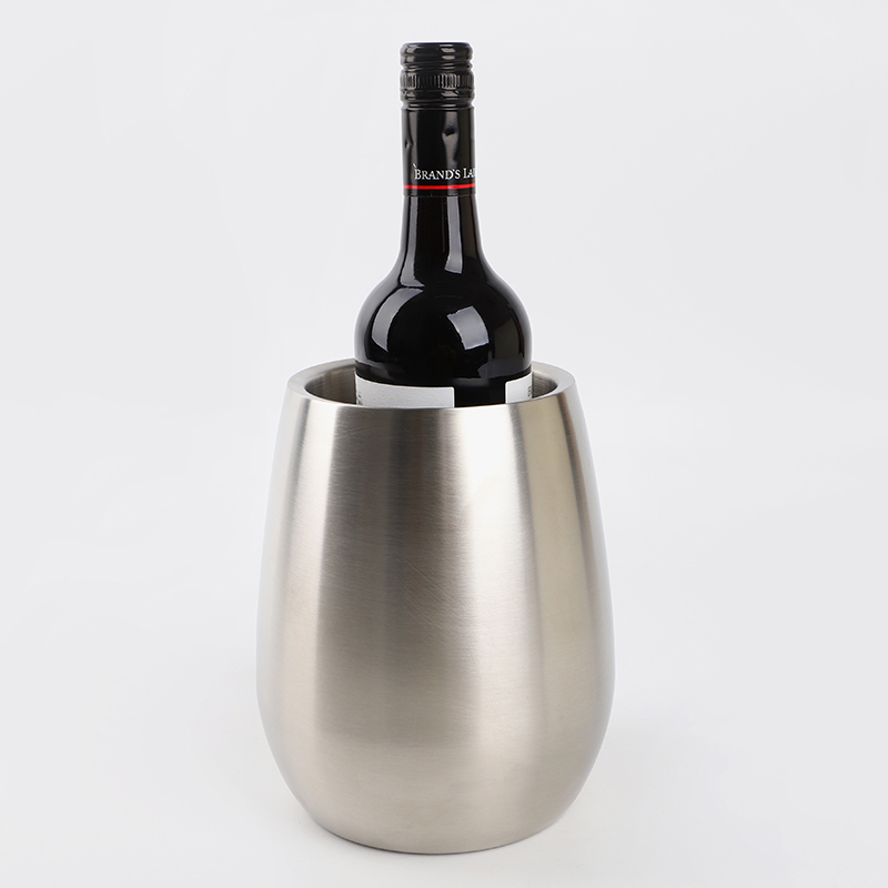 Stainless Steel Doble Wall Insulated Champagne Ice Bucket Wine Bottle Chiller