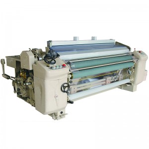 High speed 150-450cm 1-8 colors mechanical or electric feeder plain crank shedding/cam shedding/dobby shedding/jacquard shedding with single pump or twin pumps high speed water jet loom WT406H at 1000RPM for TPM weaving