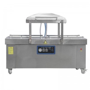Chinese Professional Commerical Cloth Vacuum Packer Pork Beef Tea Vacuum Sealer Double Chamber Vacuum Sealing Packing Machine