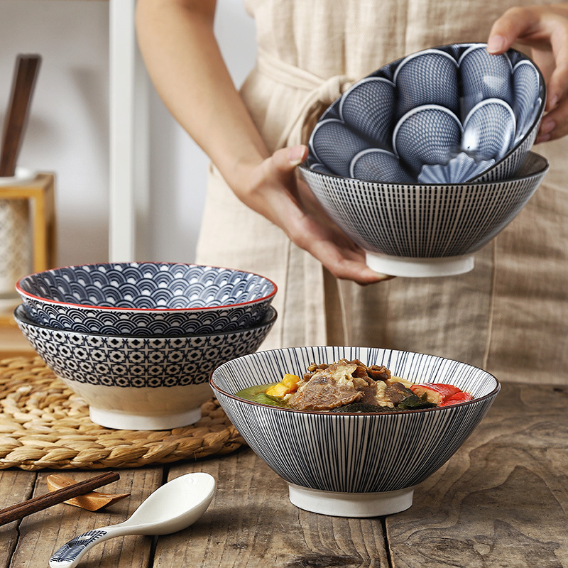 Low MOQ for Ceramic Pudding Bowl - 7 inch Nordic style modern minimalist ceramic tableware bowl – Win-win