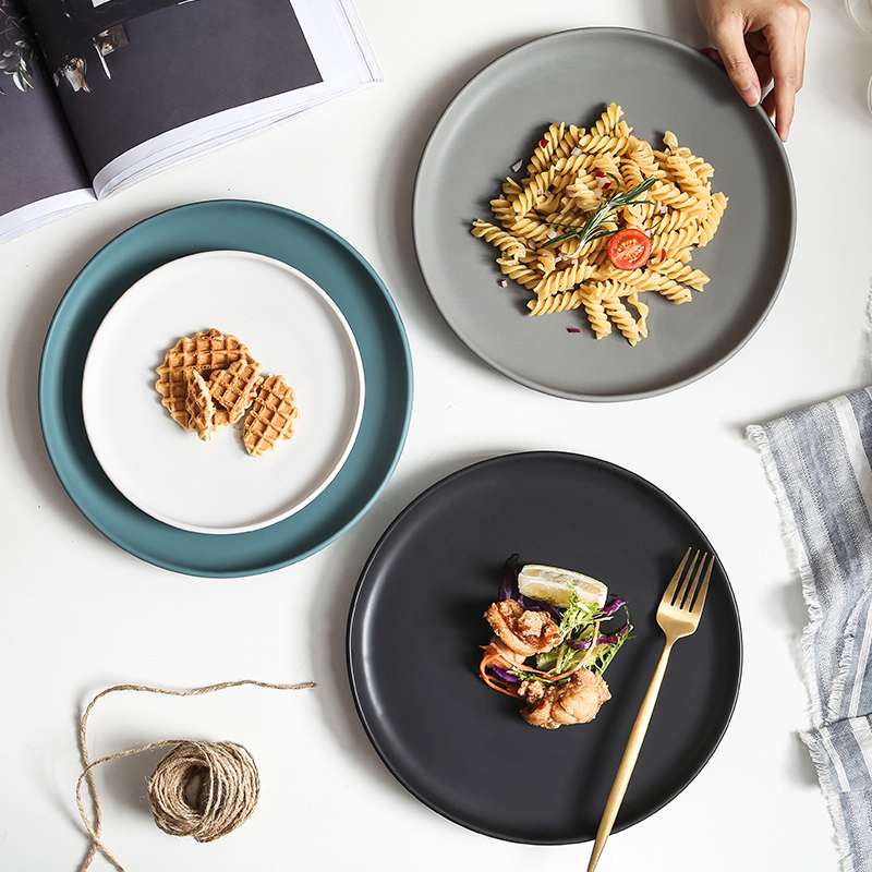 Wholesale Price Ceramic Dinner Plates - Nordic Ceramic Steak Western Dish Plates Home Dishes Creative Plate – Win-win