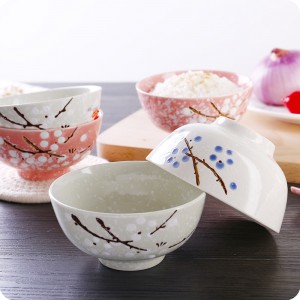 Underglaze ceramic bowl creative household rice bowl