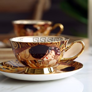 Coffee Cup Set Bone China Set Ceramic Tea set Luxury Gifts Porcelain Drinkware Tea cups