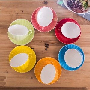 Ceramic Coffee Cup European Style Small Luxury Elegant Home High-end British Afternoon Tea Cup Single Cup Set with Saucer