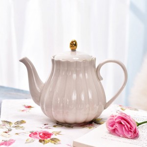 Simple European style coffee set Ceramic hand washed pot teapot coffee pot
